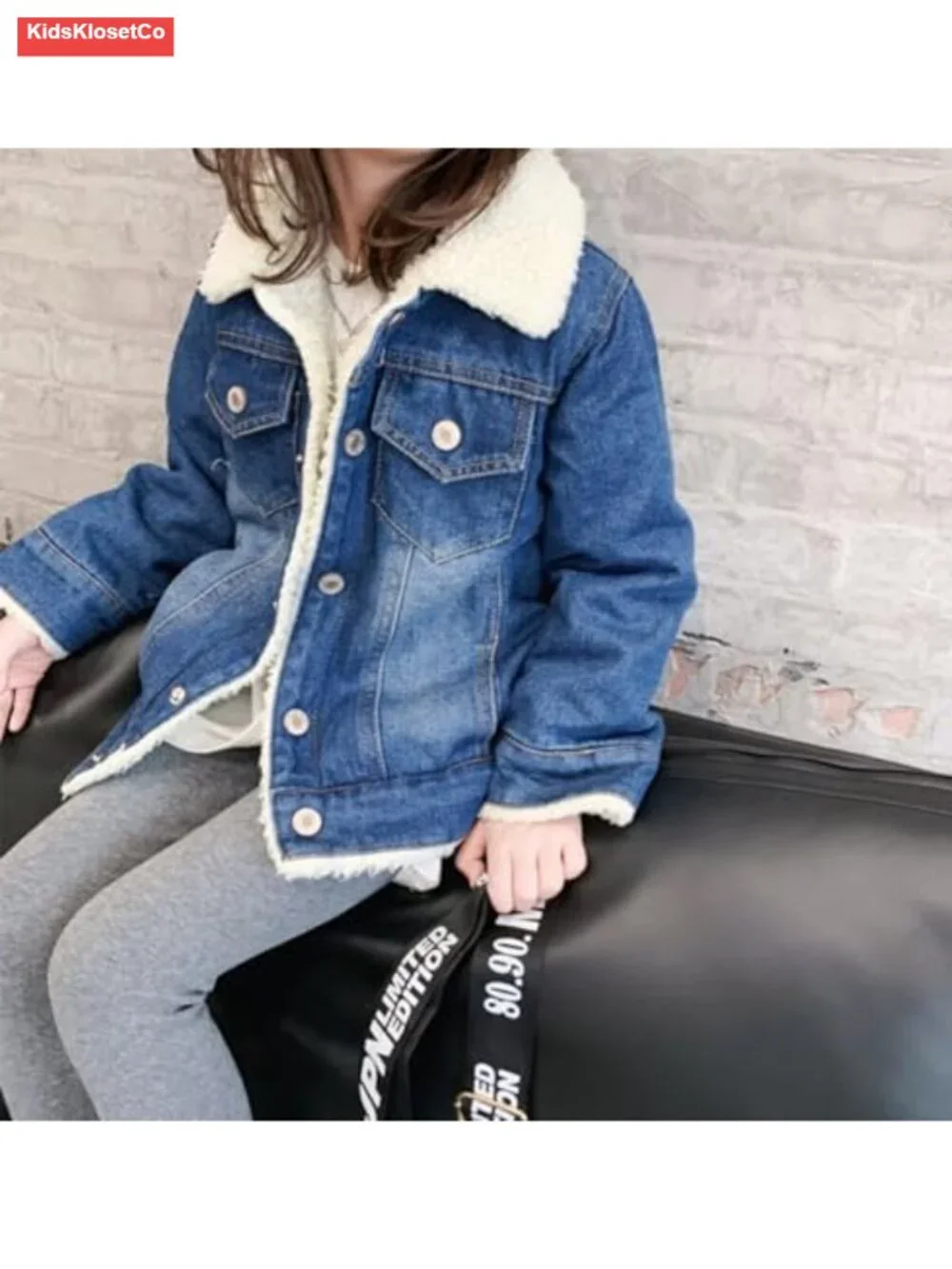Girls Denim Jacket with Ripped Details, Soft Cotton, Button/Zipper